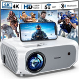 ZUN Projector with WiFi and Bluetooth - Native 1080P 5G WiFi 4K projector compatible with FUDONI 10000L 05608427