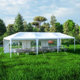 ZUN 10x30' Wedding Party Canopy Tent Outdoor Gazebo with 8 Removable Sidewalls W121270358