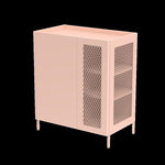 ZUN Metal Sideboard Cabinet with Mesh Element Doors and Adjustable Shelves for Dining Room,Kitchen, W1666103150
