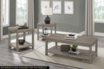 ZUN Transitional 3pc Table Set Occasional Tables Living Room Furniture 1x Coffee Table And 2x End Tables B011P146560