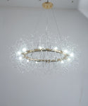 ZUN Modern American round crystal chandelier -12 bulbs W1169114544