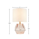ZUN Bella Geometric Glass Table Lamp B03597669