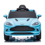 ZUN 12V Dual-drive remote control electric Kid Ride On Car,Battery Powered Kids Ride-on Car Blue, 4 W1811110554