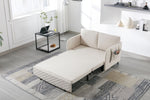 ZUN COOLMORE Convertible Sleeper Sofa Bed, Modern Velvet Loveseat Couch with Pull Out Bed, Small Love W153969850