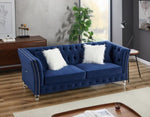 ZUN L8085 three-seater sofa Navy Blue W30843391