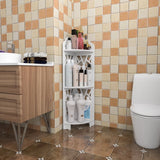 ZUN 3 Tier Corner Shower Shelf Waterproof for Bathroom Storage 40797171