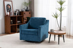 ZUN Large swivel chair, upholstered armchair, modern chair, skin-friendly gradient color linen fabric, W2012132638