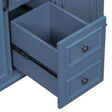 ZUN 36'' Bathroom Vanity without Top Sink, Royal Blue Cabinet only, Modern Bathroom Storage Cabinet with WF305078AAC