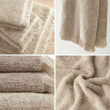 ZUN Cotton Dobby Slub 6 Piece Towel Set B03596681