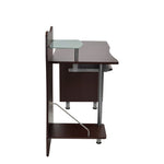 ZUN Techni Mobili Stylish Computer Desk with Storage, Chocolate RTA-325-CH36