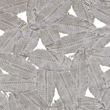 ZUN Textured Feather 3-piece Metal Disc Wall Decor Set B03598805