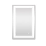 ZUN 24x36 Inch LED Lighted Bathroom Mirror with 3 Colors Light, Wall Mounted Bathroom Vanity Mirror with W156267536