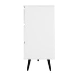 ZUN Living Room Sideboard Storage Cabinet White High Gloss with LED Light, Modern Kitchen Unit Cupboard W132166385