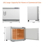 ZUN Hot Towel Warmer for Facials Massage, Esthetician Towel Heating Cabinet White, Aluminum Chamber, 78780691