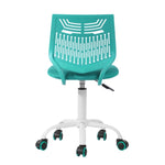 ZUN Plastic Task Chair/ Office Chair - AQUA W1314127871
