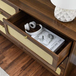 ZUN Drawer bedroom wooden antique TV cabinet bedroom living room corridor storage W1781130616