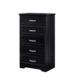 ZUN Modern 5 Tier Bedroom Chest of Drawers, Dresser with Drawers, Clothes Organizer -Metal Pulls for W1668141847