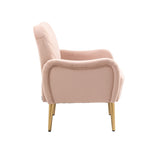 ZUN COOLMORE Velvet Chair , Accent chair/ Living room lesiure chair with metal feet W153967298