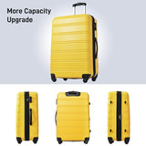 ZUN Luggage Sets of 2 Piece Carry on Suitcase Airline Approved,Hard Case Expandable Spinner Wheels PP302834AAL