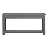 ZUN TREXM Console Table/Sofa Table with Storage Drawers and Bottom Shelf for Entryway Hallway WF287219AAL