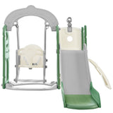 ZUN Toddler Slide and Swing Set 5 in 1, Kids Playground Climber Slide Playset with Telescope, PP321359AAF