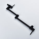 ZUN Brass Folding Faucet 1/2”NPT Wall Mount Kitchen Faucet Two Handles Cold Water Tap Black 99606857