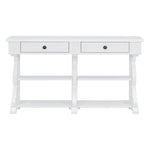 ZUN TREXM Retro Console Table/Sideboard with Ample Storage, Open Shelves and Drawers for Entrance, WF310953AAK