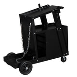ZUN 4 Drawers Portable Wheels Steel Welding Cart Black 67805974