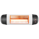 ZUN US PHW-1500CR 1500W Wall Terrace Heater with Remote Control / First Gear / Fake Firewood / Single 59820639
