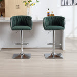 ZUN COOLMORE Vintage Bar Stools with Back and Footrest Counter Height Dining Chairs 2PC/SET W1539134447