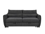 ZUN 75 " 3 in 1 Convertible Sleeper Sofa Bed, Modern Fabric Loveseat Futon Sofa Couch w/Pullout Bed, W1417131877