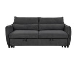 ZUN 75 " 3 in 1 Convertible Sleeper Sofa Bed, Modern Fabric Loveseat Futon Sofa Couch w/Pullout Bed, W1417131877