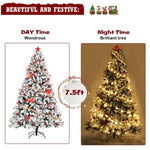 ZUN 7.5ft Automatic Tree Structure PVC Material Green Flocking 1450 Branches Christmas Tree 86998894