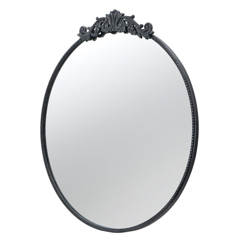 ZUN 36" x 39" Classic Design Mirror with Round Shape and Baroque Inspired Frame for Bathroom, Entryway W2078124103