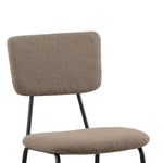 ZUN Dining Room Chairs Set of 2, Modern Comfortable Feature Chairs with Faux Plush Upholstered Back and W117094373