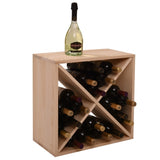 ZUN 24 Bottle Modular Wine Rack, Stackable Wine Storage Cube for Bar Cellar Kitchen Dining Room, W2181P151928