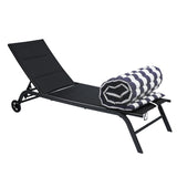 ZUN 2PCS Set Outdoor Lounge Chair Cushion Replacement Patio Funiture Seat Cushion Chaise Lounge W419106598