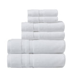 ZUN 100% Cotton Feather Touch Antimicrobial Towel 6 Piece Set B03595630