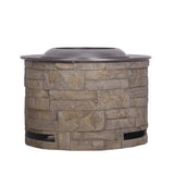 ZUN Stackstone Look Smokeless Firepit With Wood Pellet/Twig/Wood As The Fuel W2029120104
