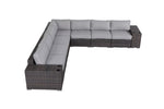 ZUN Living Source International Fully Assembled 9 Piece Sectional Seating Group With Cushions B120P143571