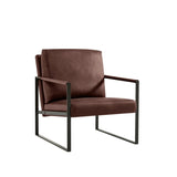 ZUN Lounge, living room, office or the reception area PVC leather accent arm chair with Extra thick W135958336