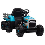 ZUN Ride on Tractor with Trailer,12V Battery Powered Electric Tractor Toy w/Remote Control,electric car W1396104251