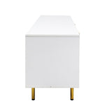 ZUN Modern warm white TV cabinet , for Living Room Bedroom W1778110328
