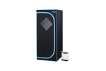 ZUN Full Size Portable Black Steam Sauna tent–Personal Home Spa, with Steam Generator, Remote Control, 98368608