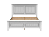 ZUN Modern Country Inspired Solid Wood Bed, Queen Size Bed Frame, Timeless Design & Elegant With W1596102375