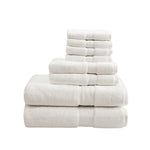 ZUN 100% Cotton 8 Piece Antimicrobial Towel Set B03599310