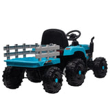 ZUN Ride on Tractor with Trailer,12V Battery Powered Electric Tractor Toy w/Remote Control,electric car W1396104251