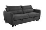 ZUN 75 " 3 in 1 Convertible Sleeper Sofa Bed, Modern Fabric Loveseat Futon Sofa Couch w/Pullout Bed, W1417131877