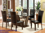ZUN Style Comfort Contemporary 2pcs Side Chairs Dark Cherry Brown Leatherette Cushion Seat Kitchen B011115665