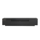 ZUN TV Cabinet Wholesale, Black TV Stand with Lights, Modern LED TV Cabinet with Storage Drawers, Living W33140083